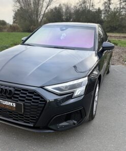 Chameleon folie paars Audi a3 hoek